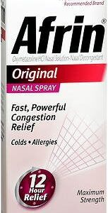 Sinus Relief Afrin Original 0.05% Strength Nasal Spray 30 mL