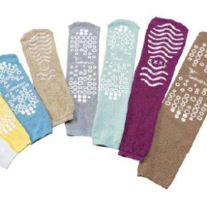 Slipper Socks Cardinal Health Unisex Adult 2X-Large Double Tread Single Patient Use Green