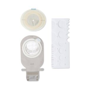 Ostomy Pouch SenSura Mio Two-Piece System Maxi Length Flat, Trim to Fit 3/8 to 2-3/4 Inch Stoma Drainable