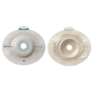 Ostomy Barrier SenSura Mio Click Precut, Extended Wear Elastic Adhesive 60 mm Flange Blue Code System 1-1/4 Inch Opening