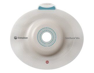 Ostomy Barrier SenSura Mio Click Extended Wear Elastic Adhesive 60 mm Flange Blue Code System 1-3/8 Inch Opening