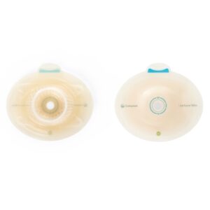Ostomy Barrier SenSura Mio Click Trim to Fit, Standard Wear Elastic Adhesive 40 mm Flange Green Code System 3/8 to 3/4 Inch Opening