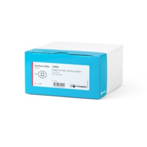 Ostomy Barrier SenSura Mio Click Precut, Standard Wear Elastic Adhesive 50 mm Flange Red Code System 1-1/8 Inch Opening