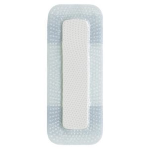 Thin Foam Dressing Biatain Silicone Lite 2 X 5 Inch With Border Film Backing Silicone Adhesive Rectangle Sterile