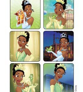 Kids Love Stickers 75 per Pack Princess and The Frog – Tiana Disney Sticker 2-1/2 Inch