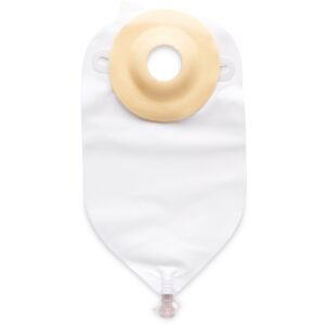 Urostomy Pouch Nu-Flex 11 Inch Length Deep Convex, Pre-Cut 7/8 Inch Stoma