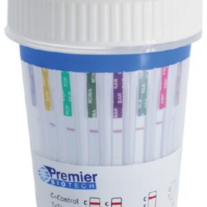 Drugs of Abuse Test Kit Premier Bio-Cup AMP, COC, OPI, PCP, THC 50 25 Tests CLIA Waived
