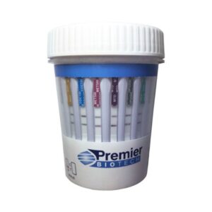 Drugs of Abuse Test Kit Premier Bio-Cup AMP, BAR, BUP, BZO, COC, mAMP/MET, MDMA, MTD, OPI, OXY, PCP, TCA, THC 50 25 Tests CLIA Waived