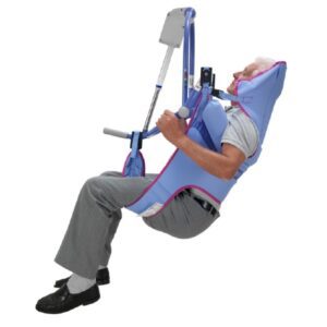 Toileting Sling 4 Point Cradle With Head Support Clip Attachment Large 600 lbs. Weight Capacity