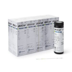 Urinalysis Reagent Uriscan Blood, Glucose, Leucocytes, Nitrite, pH, Protein For CONSULT Urine Analyzer 773 / SELECT Urine Analyzer 505 / Uriscan Optima Touch-Screen Urine Analyzer