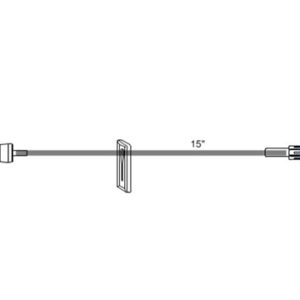 IV Extension Set ICU Needle-Free Port Small Bore 17 Inch Tubing