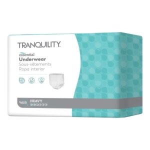 Unisex Youth Absorbent Underwear Tranquility Essential Pull On with Tear Away Seams Medium Disposable Heavy Absorbency
