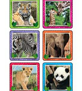Kids Love Stickers 90 per Roll Baby Animal Photos , Assorted Sticker 2-1/2 Inch