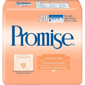 Incontinence Liner Promise Day Light 15 Inch Length Moderate Absorbency Fluff / Polymer Core One Size Fits Most