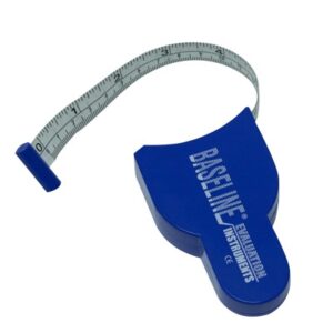 Circumference Measure Tape Baseline 60 Inch Woven Fabric / Plastic Casing Reusable Inches / Centimeters
