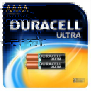 Alkaline Battery Duracell Ultra AAAA Cell 1.5V Disposable 2 Pack