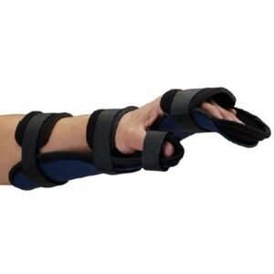 Functional Resting Hand Orthosis Rolyan Kydex Kydex Thermoplastic / Volara Right Hand Black Small