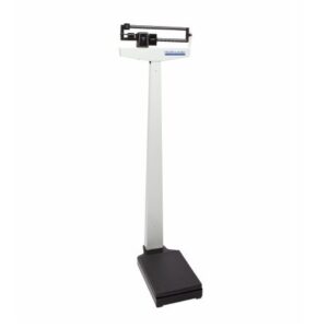 Physician Scale Health O Meter Balance Beam Display 490 lbs. / 210 kg Capacity Black / White Analog