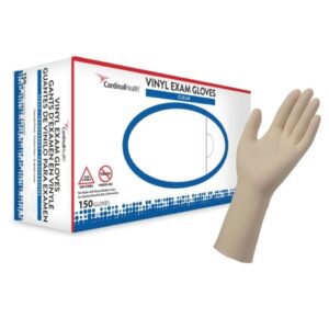 Exam Glove ESTEEM Large NonSterile Vinyl Standard Cuff Length Smooth Clear Not Rated