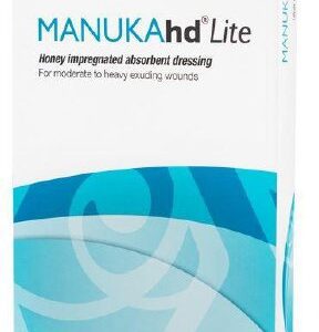 Honey Impregnated Wound Dressing MANUKAhd Lite Rectangle 4 X 5 Inch Sterile