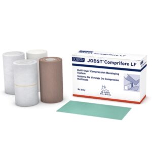 4 Layer Compression Bandage System JOBST Comprifore LF 7 to 10 Inch No Closure Tan / White NonSterile 40 mmHg