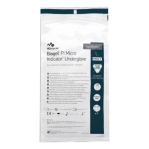 Surgical Underglove Biogel PI Micro Indicator Underglove Size 5.5 Sterile Polyisoprene Standard Cuff Length Smooth Blue Chemo Tested