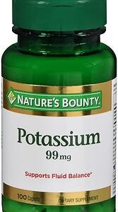 Joint Health Supplement Nature’s Bounty Potassium 99 mg Strength Caplet 100 per Bottle