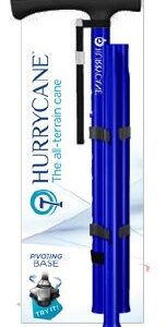 Folding Cane HurryCane Freedom Edition Aluminum 30-1/2 to 37-1/2 Inch Height Blue