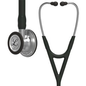 Cardiology Stethoscope 3M Littmann Cardiology IV Black 1-Tube 22 Inch Tube Convertible Chestpiece