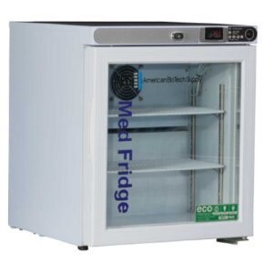 Countertop Refrigerator ABS Pharmaceutical 1 cu.ft. 1 Swing Glass Door Cycle Defrost