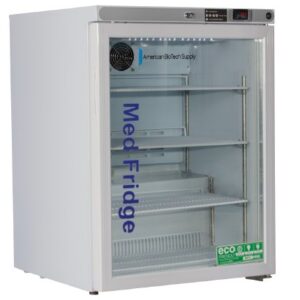 Undercounter Refrigerator ABS Pharmaceutical 5.2 cu.ft. 1 Swing Glass Door Cycle Defrost