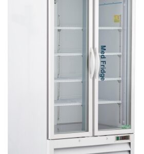 Upright Refrigerator ABS Pharmaceutical 36 cu.ft. 2 Swing Glass Doors Cycle Defrost