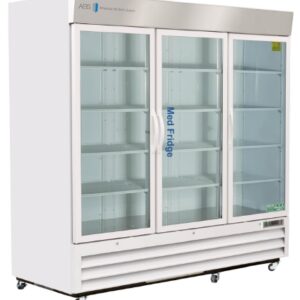 Upright Refrigerator ABS Pharmaceutical 72 cu.ft. 3 Swing Glass Doors Cycle Defrost