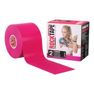 Kinesiology Tape Rock Tape Pink 2 Inch X 5 Yard Cotton / Nylon NonSterile