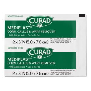 Corn / Callus / Wart Remover Curad Mediplast 40% Strength Medicated Pad 25 per Box