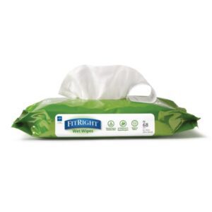 Personal Cleansing Wipe FitRight Soft Pack Scented 68 Count