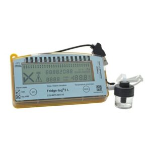 Freezer Vaccine Data Logger with Alarm Fridge-tag 2L Fahrenheit / Celsius -22 degree to +131 degreeF (-30 degree to +55 degreeC) Glycol Bottle Probe Battery Operated