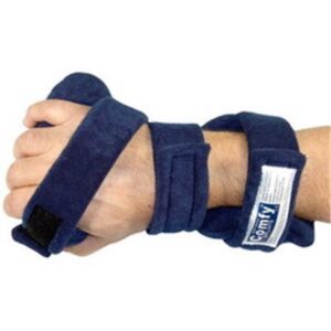 Resting Hand / Thumb Splint ComfySplints Foam / Terry Cloth / Steel Left or Right Hand Blue Large