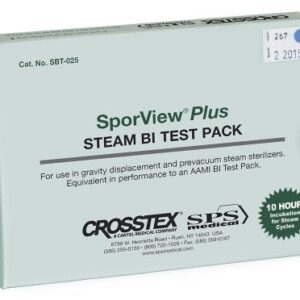 SporView Plus Sterilization Biological Indicator Pack Steam