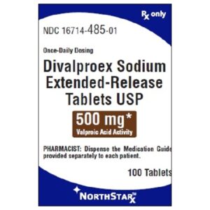 Divalproex Sodium 500 mg Tablet 100 Tablets