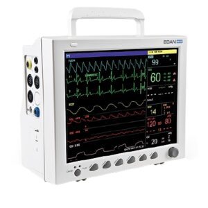 Patient Monitor with CO2 Edan iM8 Series Monitoring CO2, ECG, NIBP, Respiratory, SpO2, Temperature AC Power / Battery Operated