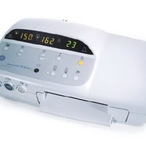 Fetal Monitor Corometrics 170 Series FECG Mode: Peak Detecting, Beat-to-Beat Cardio tachometer, 30 to 240 bpm Heart Rate, ?1 bpm resolution; Ultrasound Mode: Pulsed Doppler with Autocorrelation Processing, 9-Crystal Transducer, 2 kHz Frequency; Uterine Activity Mode: Strain Gauge: 0 to 100 mmHg, 1 mmHg Resolution; Tocotransducer: 0 to 100 Relative Units, 1 Relative Unit Resolution