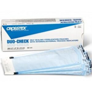 Sterilization Pouch Duo-Check Ethylene Oxide (EO) Gas / Steam 6 X 10 Inch Heat Seal Paper