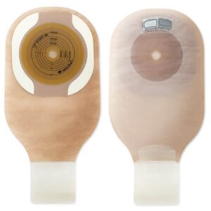 Ostomy Pouch Premier One-Piece System 12 Inch Length Flat, Trim to Fit Up to 2-1/2 Inch Stoma Drainable
