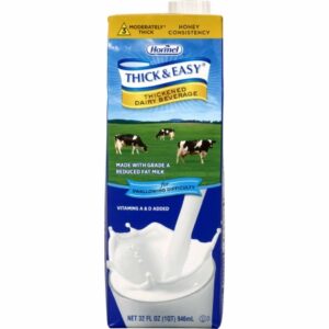 Thickened Beverage Thick & Easy Dairy 32 oz. Carton Milk Flavor Liquid IDDSI Level 3 Moderately Thick/Liquidized