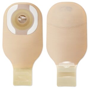 Ostomy Pouch Premier One-Piece System 12 Inch Length Convex, Pre-Cut 1 Inch Stoma Drainable