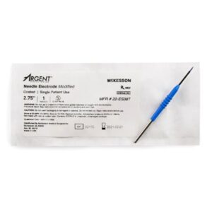 Needle Electrode McKesson Argent Coated Stainless Steel Sterile Modified Needle Tip Disposable