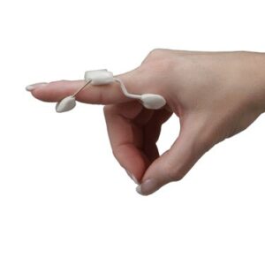 Extension Finger Splint LMB ACU-Spring Large Without Fastening Finger Silver / White