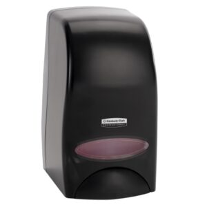 Hand Hygiene Dispenser Scott Essential Black Plastic Manual Push 1 Liter Wall Mount
