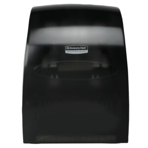Paper Towel Dispenser K-C PROFESSIONAL SANITOUCH Black Smoke Plastic Manual Pull Wall Mount